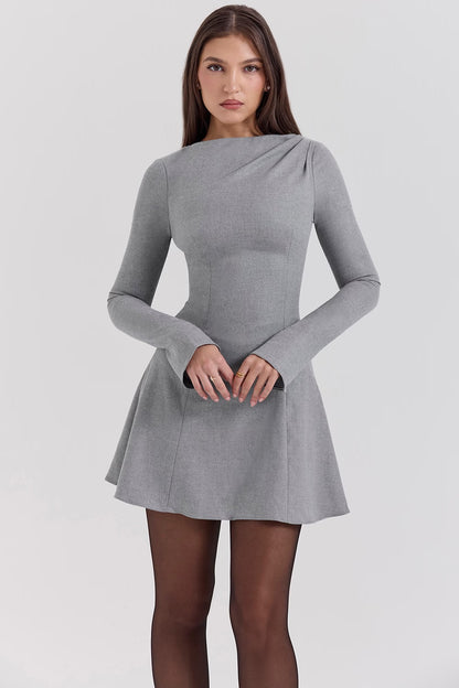 CLARA ROSE | LONG SLEEVE MINI DRESS