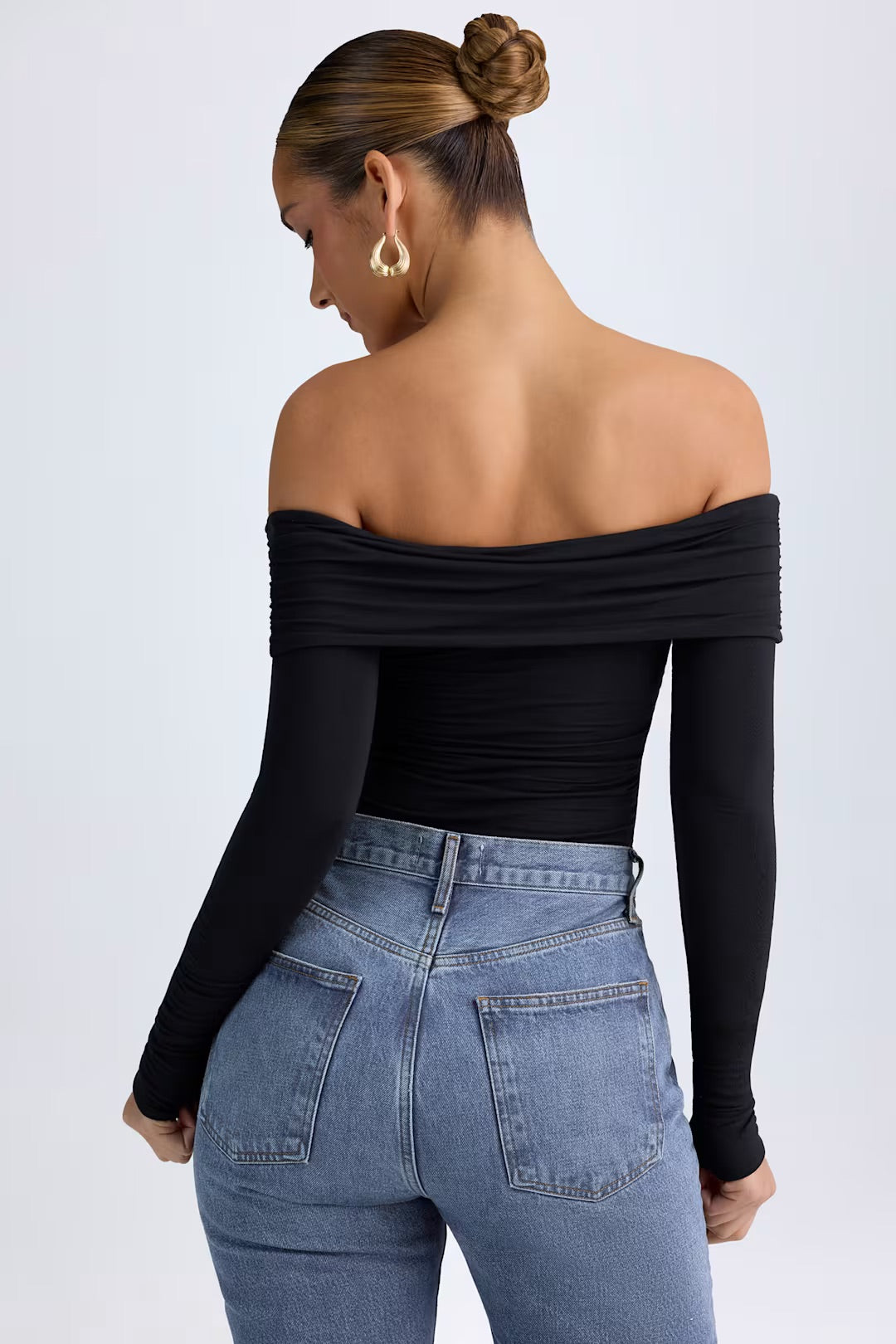 CLARA ROSE | OFF SHOULDER RUCHED BODYSUIT